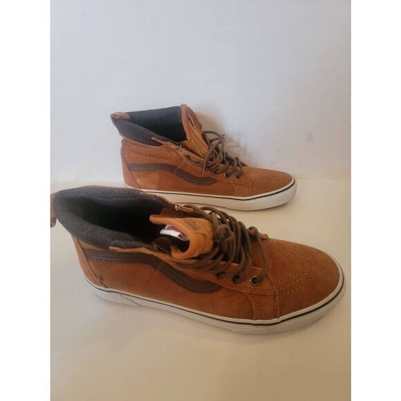 Vans Sk8 Hi Men's Brown Suede Scotch Guard High Top Sneakers Size 9 - Picture 3 of 8